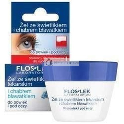 Floslek Očný gél s očnou liečivou rastlinou a modrými kvetmi, 10g