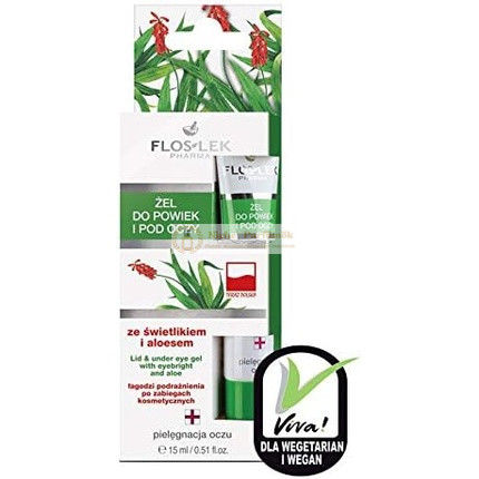 Floslek Pharma Gél na oči na viečka a pod oči s Aloe Verou, 15ml