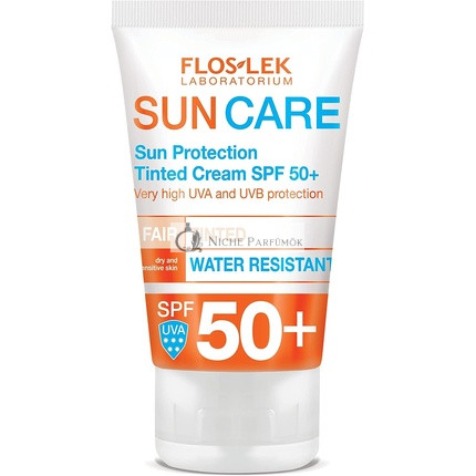 FlosLek Tónovaný Pleťový Krém SPF 50+, Znižuje Viditeľnosť Kožných Nedokonalostí, 50ml