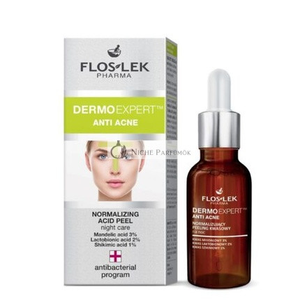 Sérum na akné pre mastnú pleť, kyselinový peeling ovocný peeling na póry