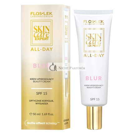 FlosLek Krém na Tvár s Vlastnosťami Krásy SPF 15 50ml Hladí Pokožku a Ráno Pre Všetky Typy Pokožky