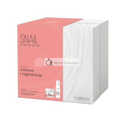 Floslek Sada darčeková so slimákom, Elixír 30ml Denný a nočný krém 50ml
