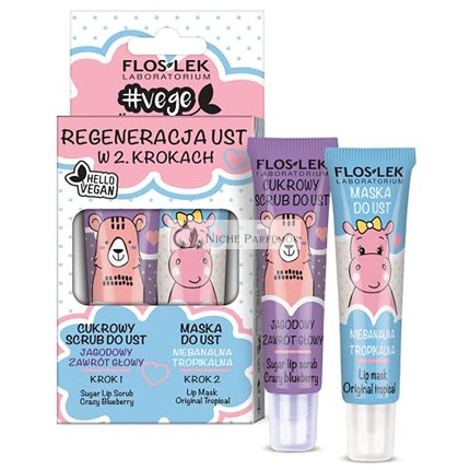 Floslek Regeneračný set s 2 BEBEBEE peelingom a tropickou maskou
