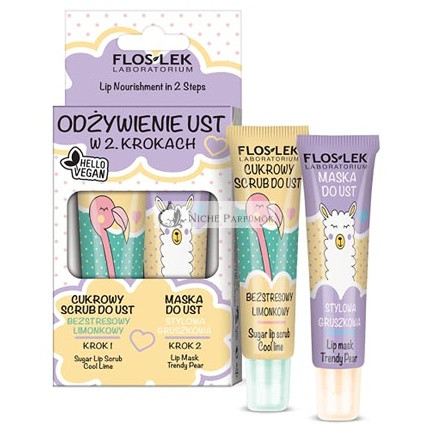Floslek Limetový Peeling a Hrušková Maska Set