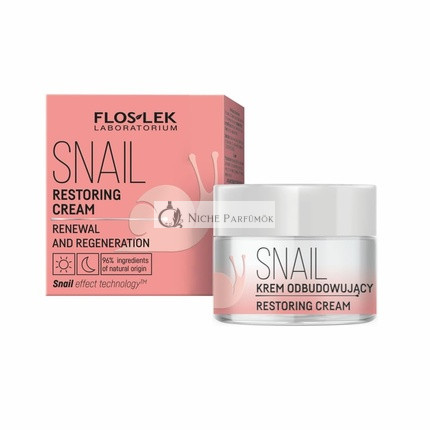 FLOSLEK Slimák Sliz Denný a Nočný Krém 50ml, Hydratačný Krém na Vrasy a Tmavé Fľaky