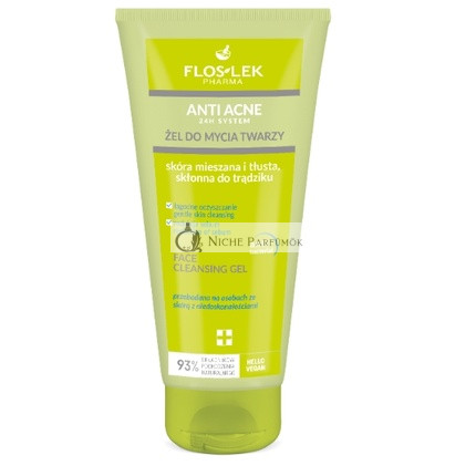 Flos-Lek Acne Solution Denné Čistiace Gél Na Tvár, 200 ml