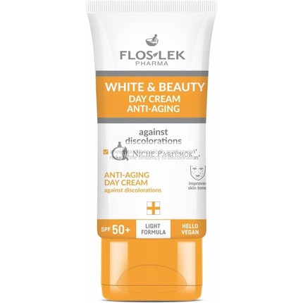 FLOSLEK WHITE & BEAUTY Anti Aging Ochranný Denný Krém SPF 50, 50ml