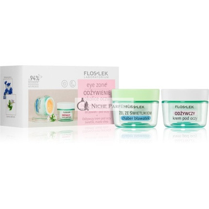 Flos-Lek Očné zónové set gél s nechtíkom a harmančekom 10g + výživný krém 15ml