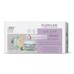   Floslekset Gél na Očné Zóny s Očné Zelené a Aloe - 10g Krém proti Vráskam s Hyalurónovou Kyselinou - 15ml