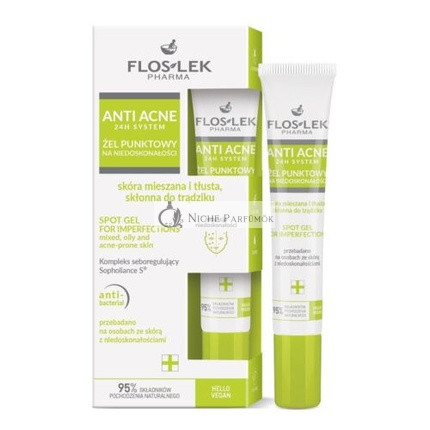 Anti Acne 24h Systém Gél na Póry, 20ml Floslek