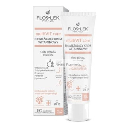 Floslek Pharma Multivit Care Hydratačný Krém pre Zrelú a Oslabovanú Pokožku, 50 ml