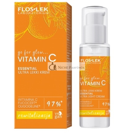 Floslek Laboratorium Go For Glow Vitamin C Ultra Light Krém Na Deň A Noc 30ml