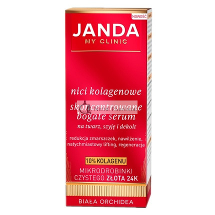 Jandan Kolagénové koncentrované bohaté sérum s 24k zlatom na tvár, krk a dekolt - 30ml