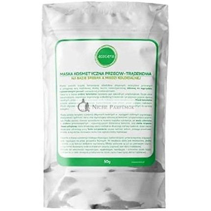 Ecocera Maska proti akné so striebrom a kolloidným medením, 50g