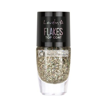 Flitrový Top Coat lak na nechty 8ml Lovely