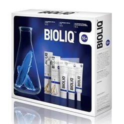   BIOLIQ 55+ Lifting a Výživný Denný a Nočný Krémový Set s Intenzívnym Liftingovým Krémom na Oči, Ústa, Krk a Dekolt, 50ml/50ml/30ml