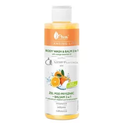  Ava Laboratorium Čistiaci Balzam na Tvár Sprchový Gél 2 v 1 Pomaranč 200ml