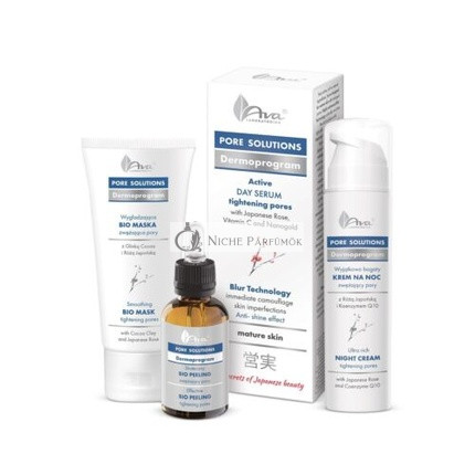 Ava Pore Solutions Dermoprogram Denné Sérum Nočná Krem Bio Peeling