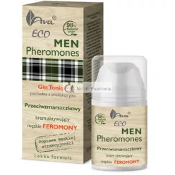   Ava Laboratorium Eco Men Pheromóny proti vráskam aktivačný krém na tvár s feromónmi, 50ml
