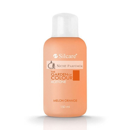 Silcare Voňavý Acetónový Odstraňovač Laku na Nechty Záhrada Farieb Melónová Pomaranč, 150ml