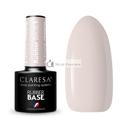 Claresa UV Gumená Základná Manikúra Pedikúra Polopriehľadná 5ml