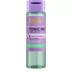   Delia Cosmetics Tonic Me Rozjasňujúci toner pre normálnu a zmiešanú pleť 5% Glykolová kyselina, Vitamín C, Aloe 200ml
