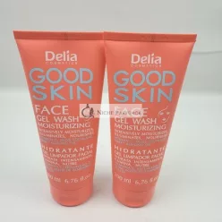   Delia Good Skin Hydratačný Gél na Umývanie Tváre so Squalanom a Mandľovým Olejom 200ml, 2 ks