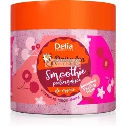   Delia Cosmetics Dairy Fun Telový Peeling Smoothie 350g - Šťavnatá Čerešňová Vôňa