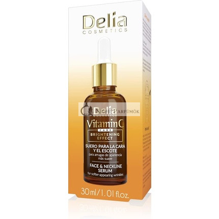 Delia Cosmetics Vitamín C starostlivosť o pleť a dekoltové sérum s lipozomálnym vitamínom C 30ml