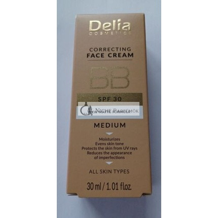 Delia Pleťový Krém BB SPF 30 Stredný