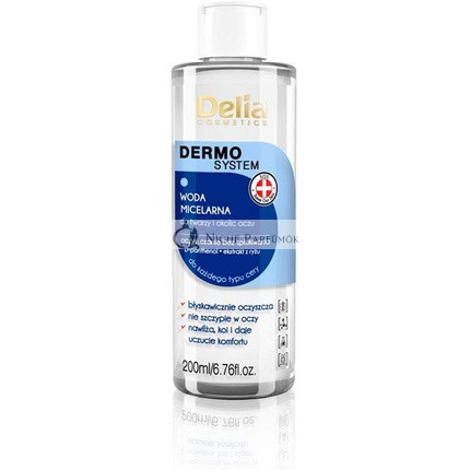 Delia Cosmetics Dermo System Micelárna Lotion Odstraňovač Make-Upu na Tvár, Oči a Pery