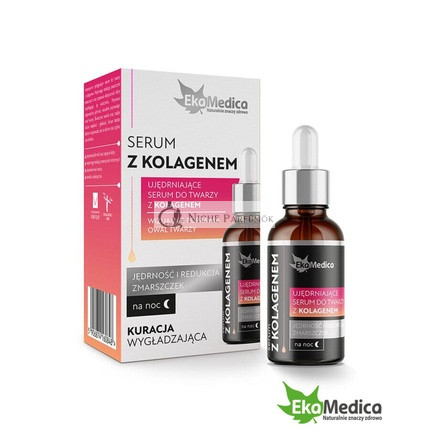 Nočné sérum na tvár s kolagénom, hyalurónovou kyselinou a vitamínom C, 20ml
