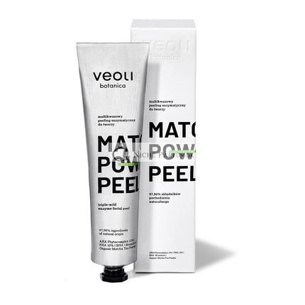 VEOLI BOTANICA Focus Matcha Power Peel Enzymatický Multi-Acid Čistiaci Peeling, 75ml