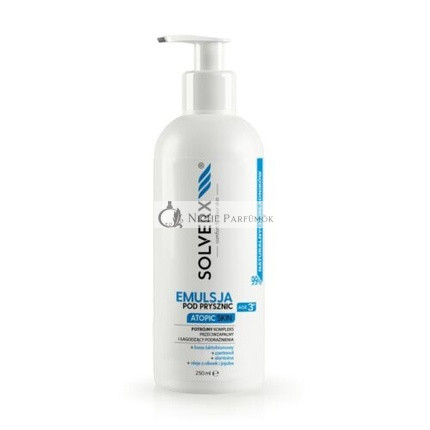 SOLVERX Atopická pokožka upokojujúca a protizápalová sprchová emulzia, 250ml