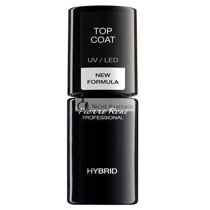Pierre Rene Top Coat UV LED Zosilňovač a Lesklý Farebný Nechtový Lak 6ml