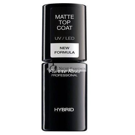 Pierre Rene Matný Top Coat UV LED Hybrid Top Coat s matným povrchom, 6ml