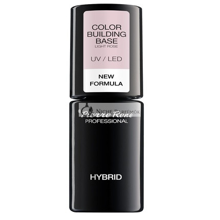 Pierre Rene Hybrid Farebný základ UV LED, 01 Svetlo Ružový, 6ml