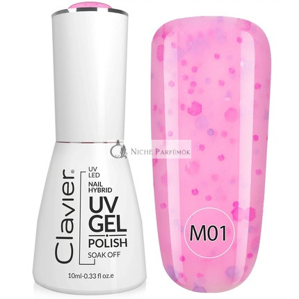 Clavier Luxus Hybrid UV Gél Hybridný Lak na Nechty 001 - 10ml