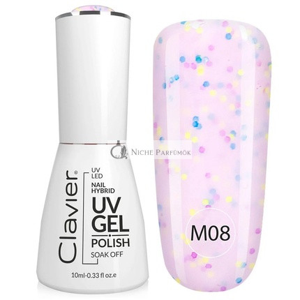 Clavier Luxusný hybridný UV gélový lak na nechty 008, 10 ml