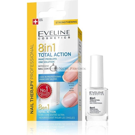 Eveline Cosmetics Nechtová terapia profesionálny 8v1 koncentrát na spevnenie a zosilnenie nechtov 12ml