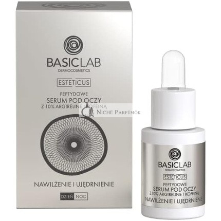 BasicLab Peptidové Očné Sérum s 10% Argirelinom Hydratačné a Spevňujúce 15ml