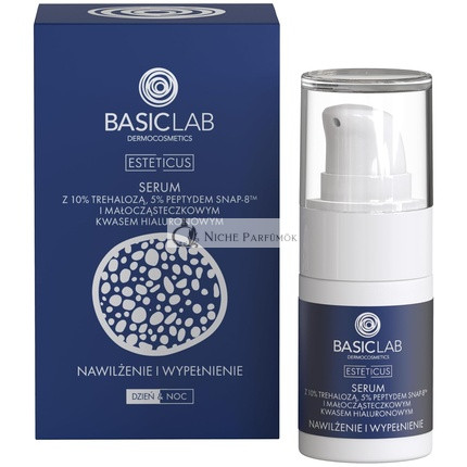 BasicLab Pleťové Sérum s Trehalózou 30ml - Hydratačné a Proti Starnutiu Sérum pre Ženy a Mužov