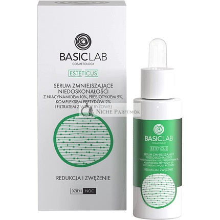 Basiclab Sérum proti nedokonalostiam s 10% Niacinamidom, 30ml