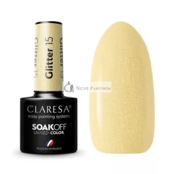 Claresa Glitter UV Lak na Nechty 5ml - Balenie 15 kusov