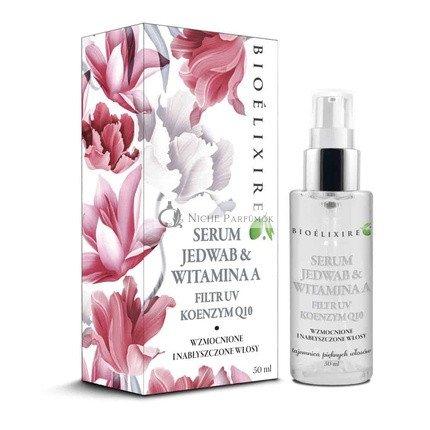Bioelixir Hodvábne sérum s vitamínom A na posilnenie vlasov so slnečným filtrom a koenzýmom Q10 50ml