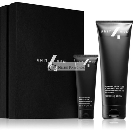 Unit4Men Regeneračný Set - Citrus a Musk, pre hydratovanú pleť