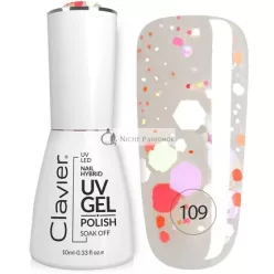   Clavier Luxus Hybrid UV Gél Lak na Nechty 109 Citrónový Záber, 10ml