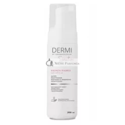   Dermi Calm Pro Citlivá Čistiaca Pena - 200 ml Pre Reaktívnu Cievnatú Pokožku