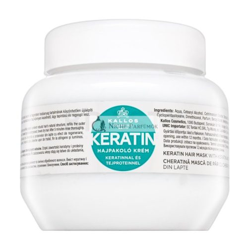 Kallos Keratin Hair Mask vyživujúca maska s keratínom 275 ml