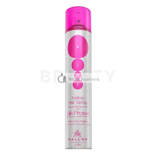 Kallos Silk Protein Hair Spray Extra Strong Hold silný lak na vlasy 500 ml